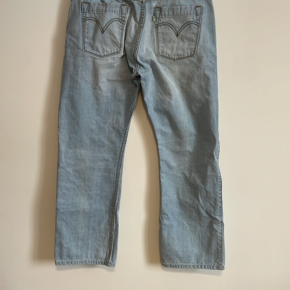 Levi’s Eco 539 Jeans Vintage Straight 36x30 Blue White Green Tab Denim Organic - Picture 7 of 16